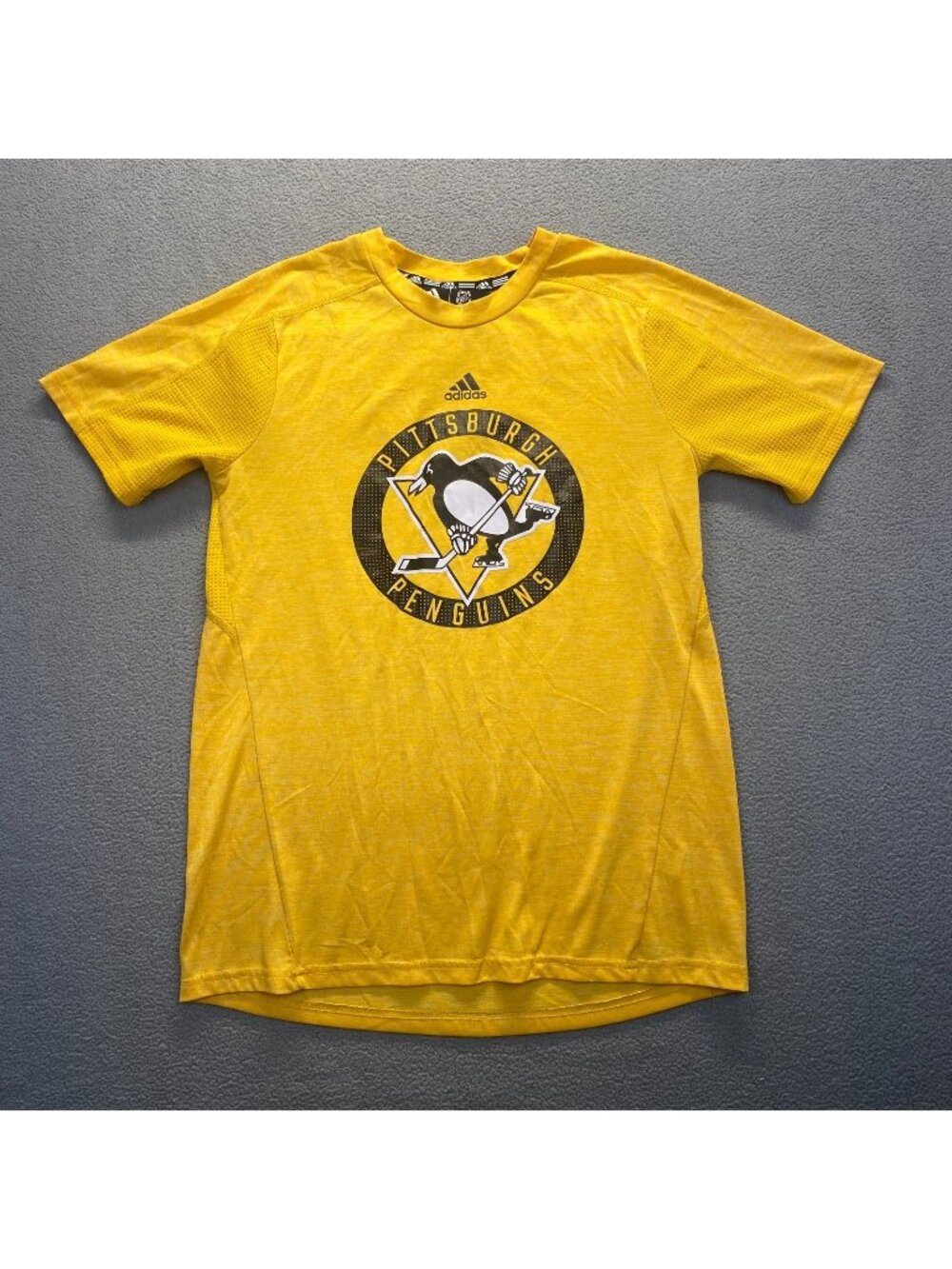 Pittsburgh Penguins Adidas Authentic Shirt Size Large (14-16) Hockey NHL